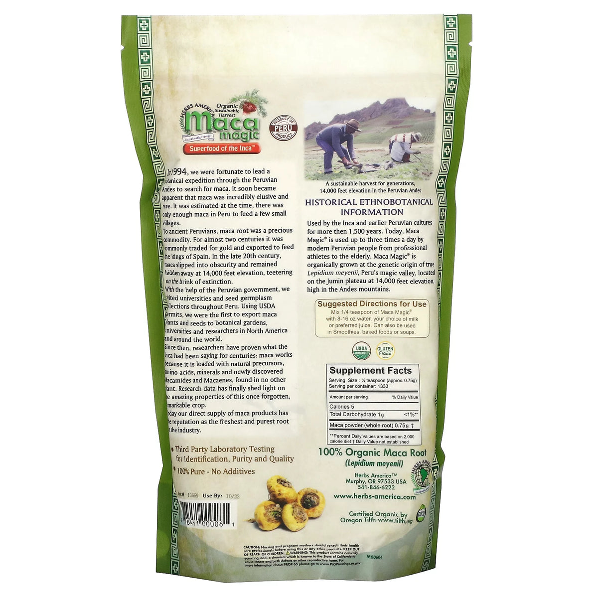 Maca Powder 2.2 Lb U3938