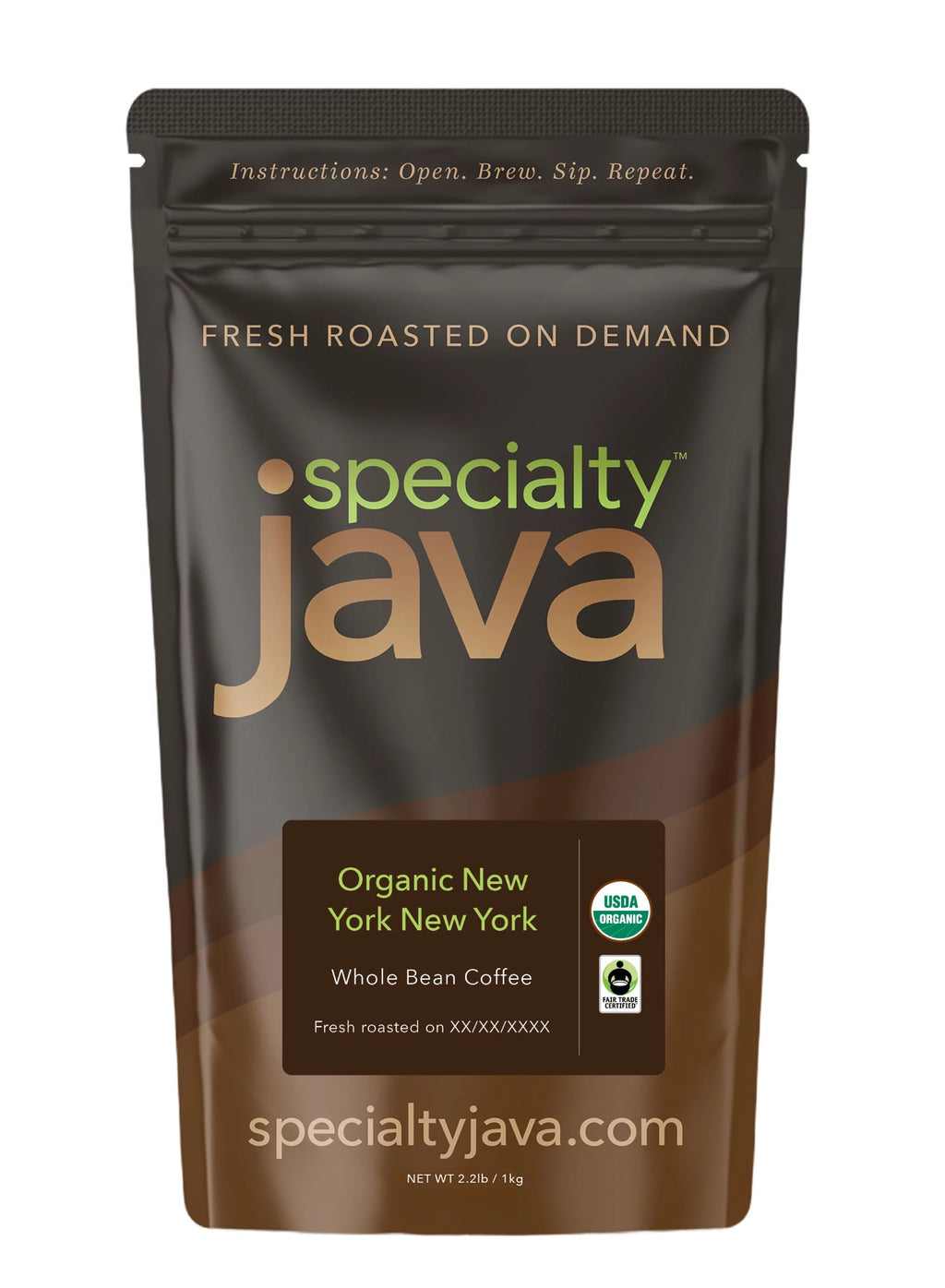 2.2 lb Whole Bean Medium Dark Roast Arabica Coffee M2070