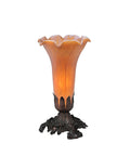 Amber Pond Lily Accent Lamp P4246