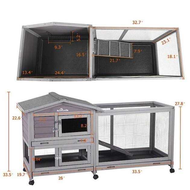 Indoor Outdoor Rabbit Hutch S926518