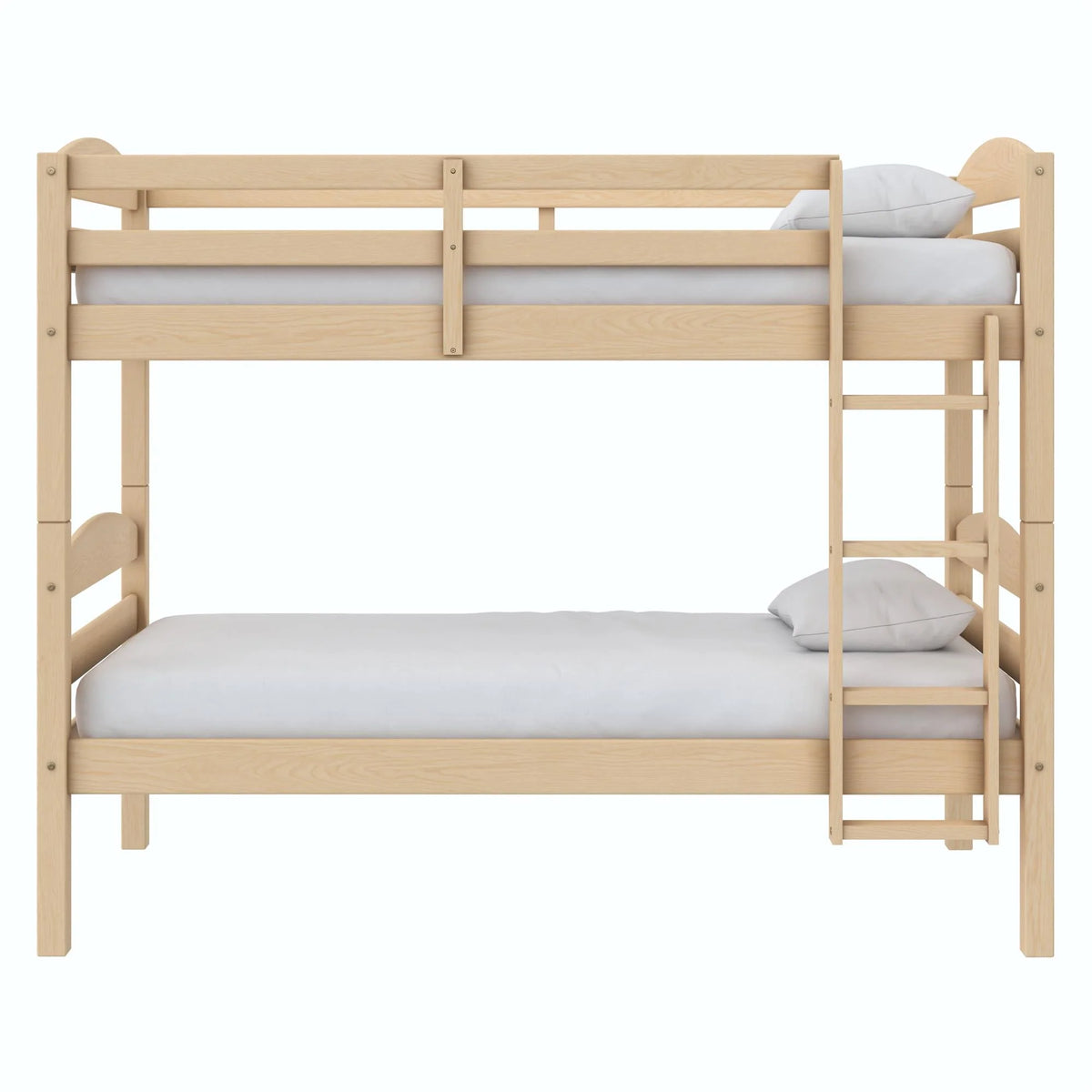 Solid Wood Twin-over-Twin Convertible Bunk Bed Z288