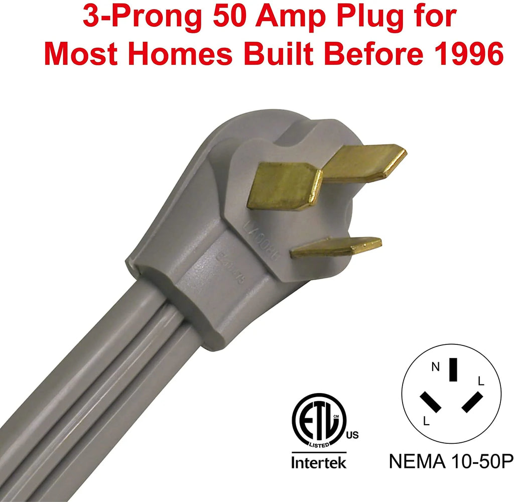 6 ft 3-Wire 50 Amp Gray Dryer Cord P92132