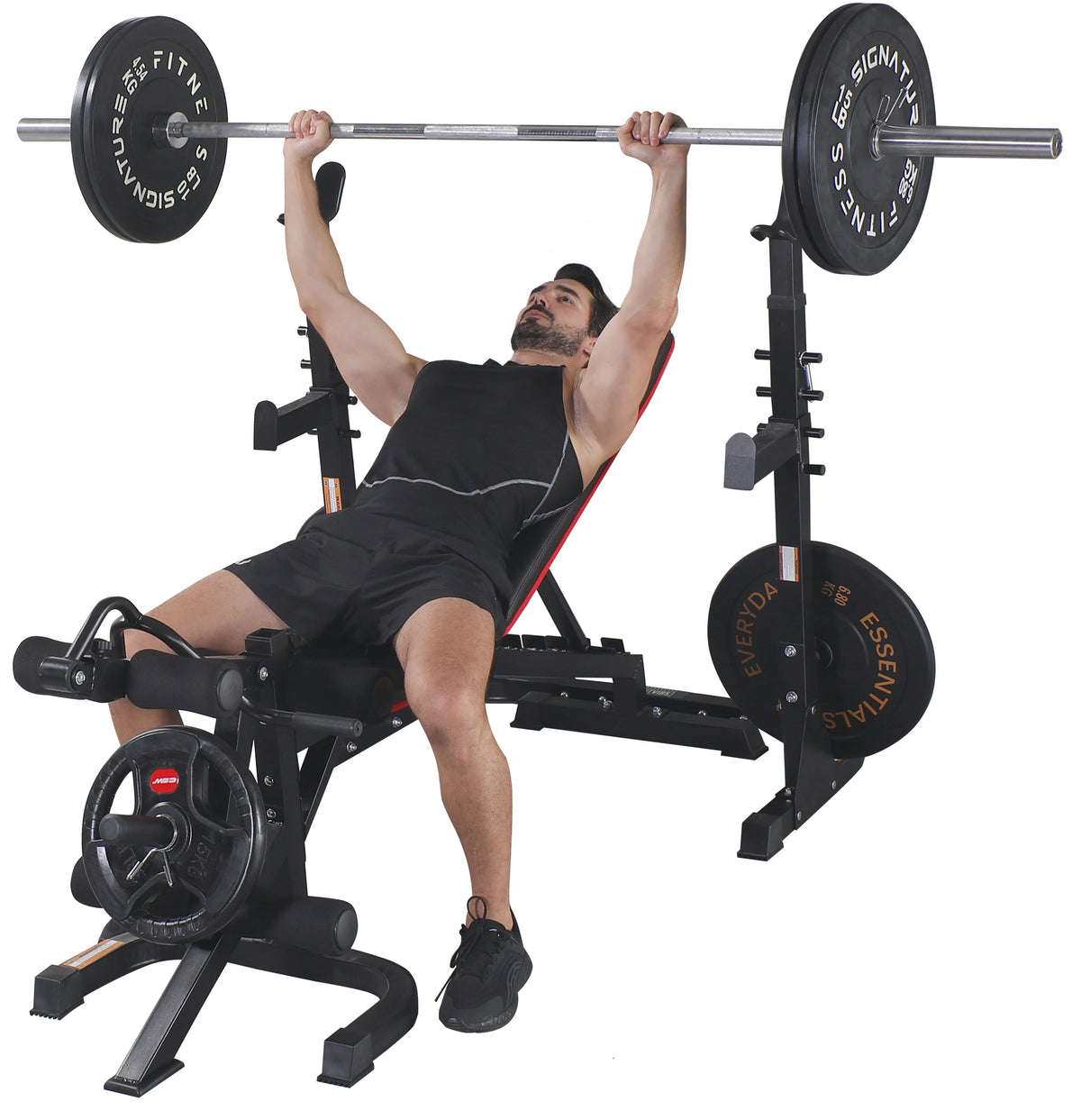 Adjustable Olympic Workout Bench with Squat Rack and 800-Pound Capacity I4068