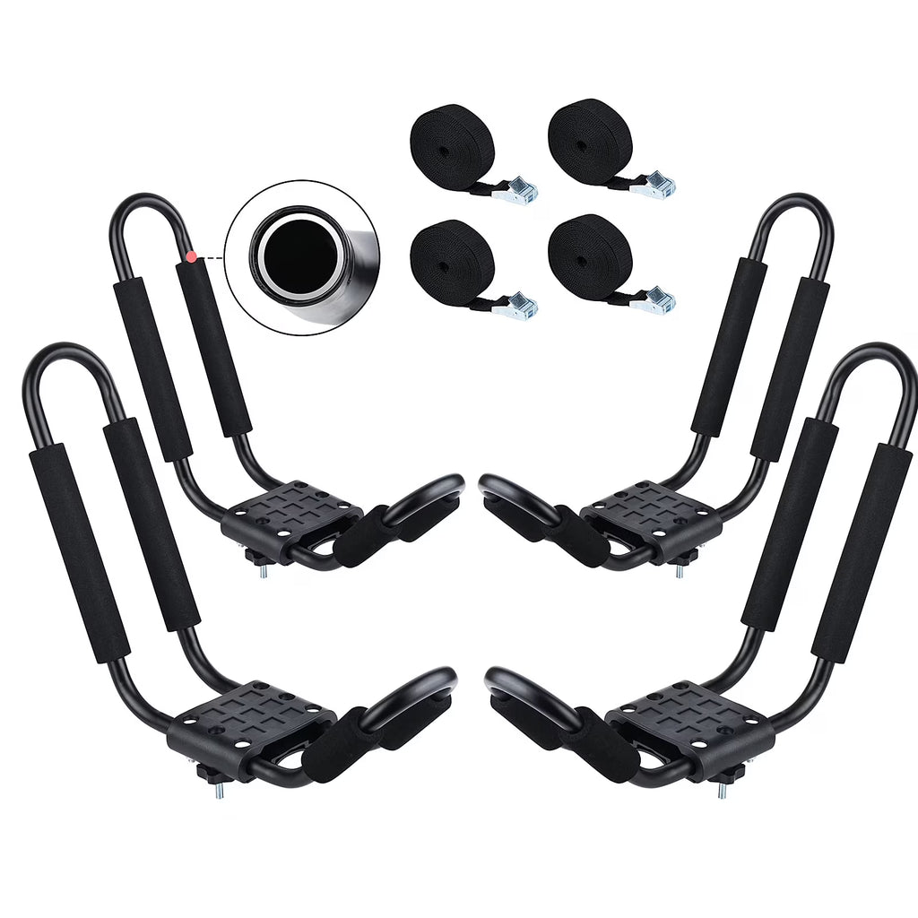 Kayak Roof Rack with 4 Ropes V571