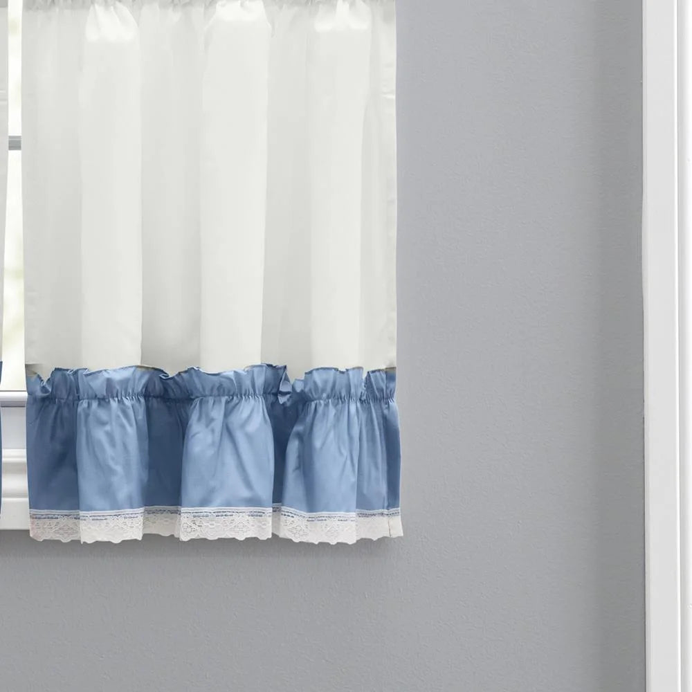 Slate Rod Pocket Window Curtain Tiers 82"x24" P550