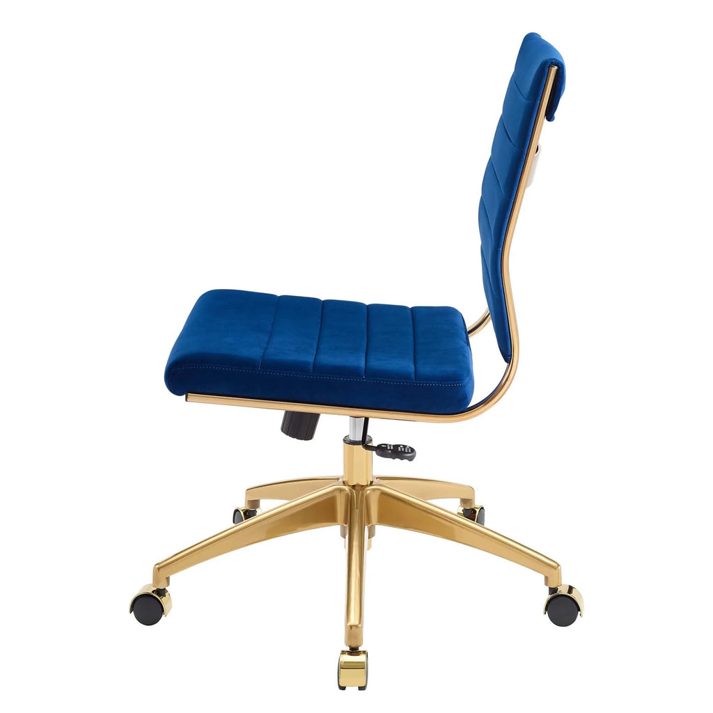 Blue Velvet Computer Work Desk Chair H964175