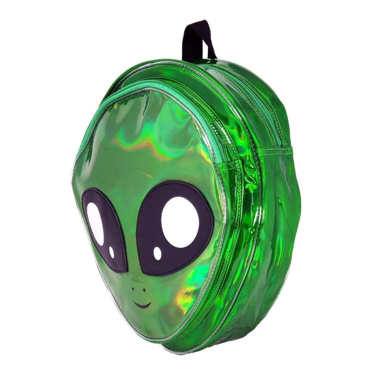 Green Alien Head Vinyl Backpack I2506
