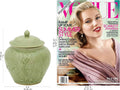 Green Floral Celadon Ceramic Jar X14234