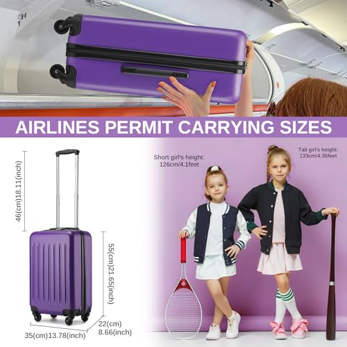20 Inch Hardside Spinner Suitcase W2065