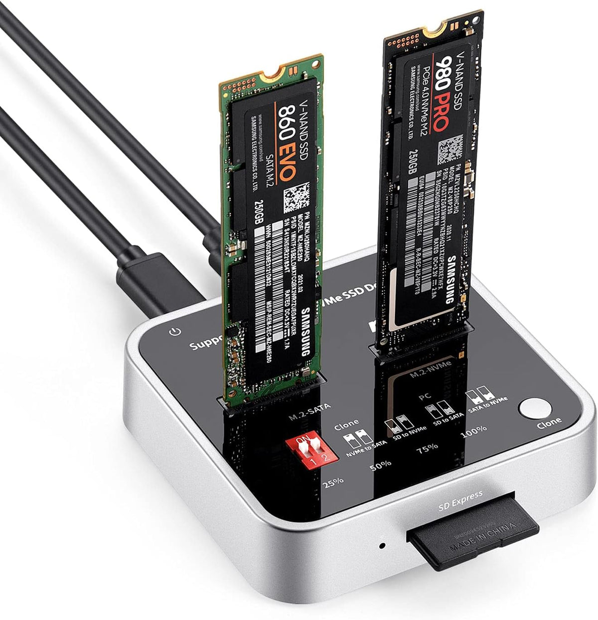 M.2 NVME/SATA SSD Docking Station A1070