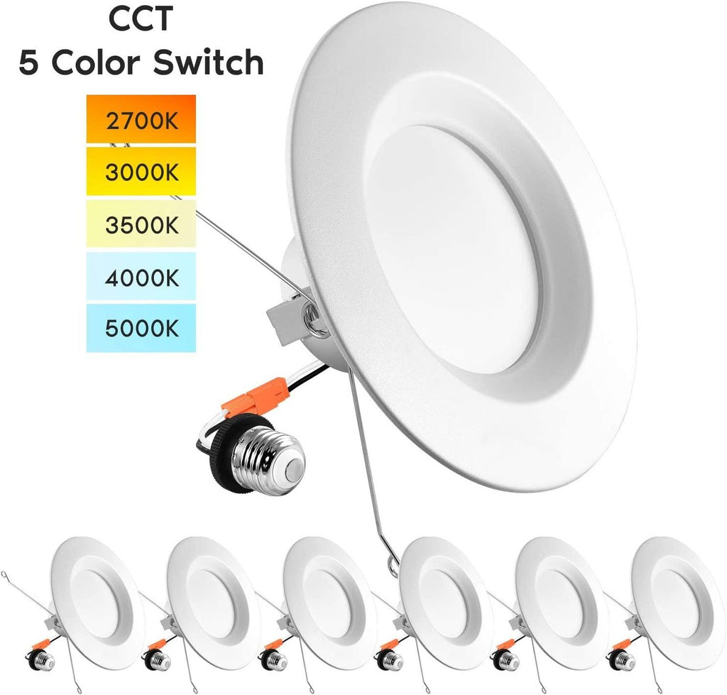 5/6in 14W Dimmable LED Recessed Light 6 Pack I987437