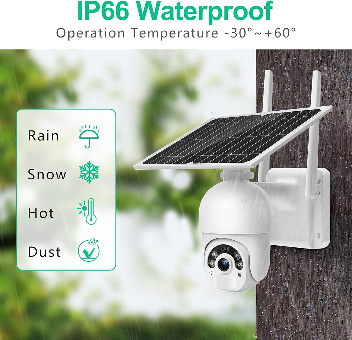 1080P PTZ Security Camera with 14400mAh Battery L81825