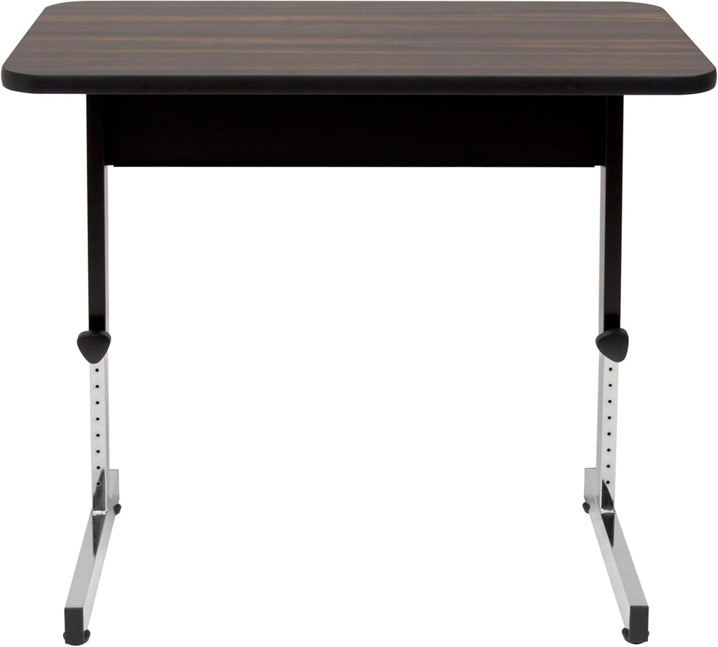 Height Adjustable Black Walnut Top Desk M4347
