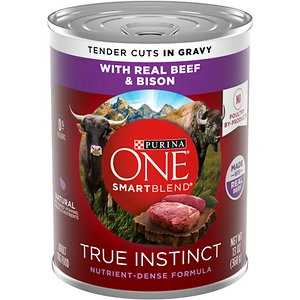 Real Beef & Bison Grain-Free Wet Dog Food, 13-oz can, case of 12 D5451