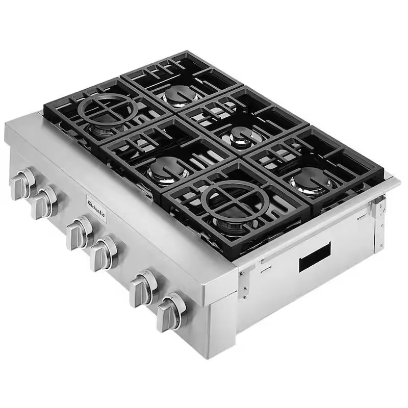36 in. 6-Burners Stainless Steel Gas Cooktop A33415