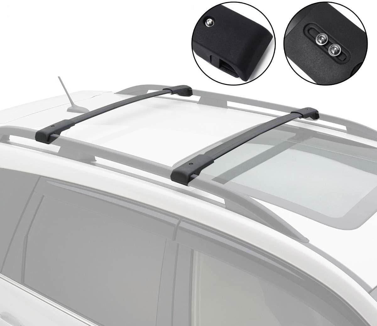 Roof Rack Side Rails Cross Bars Pack of 2 P52991