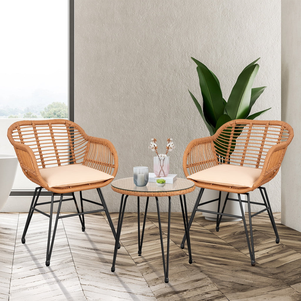 3-Piece Beige Patio Conversation Set G32168