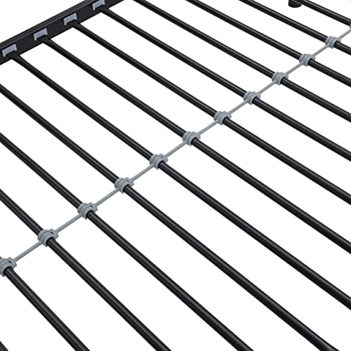 Twin Over Twin Metal Bunk Bed with Trundle L324892