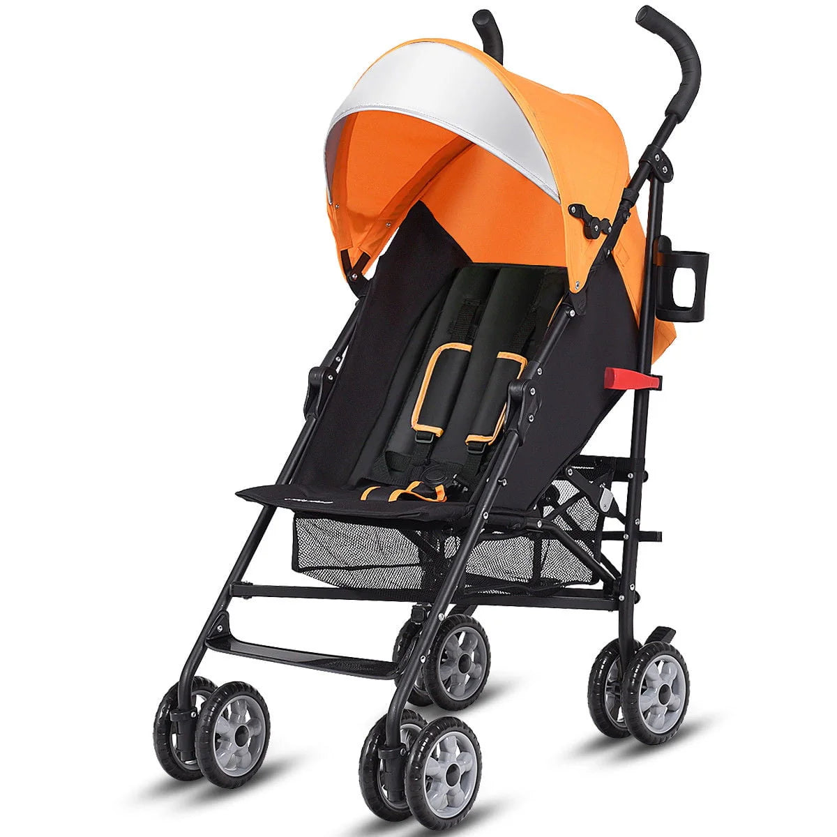 Folding Lightweight Umbrella Stroller with Storage Basket Black B482201
