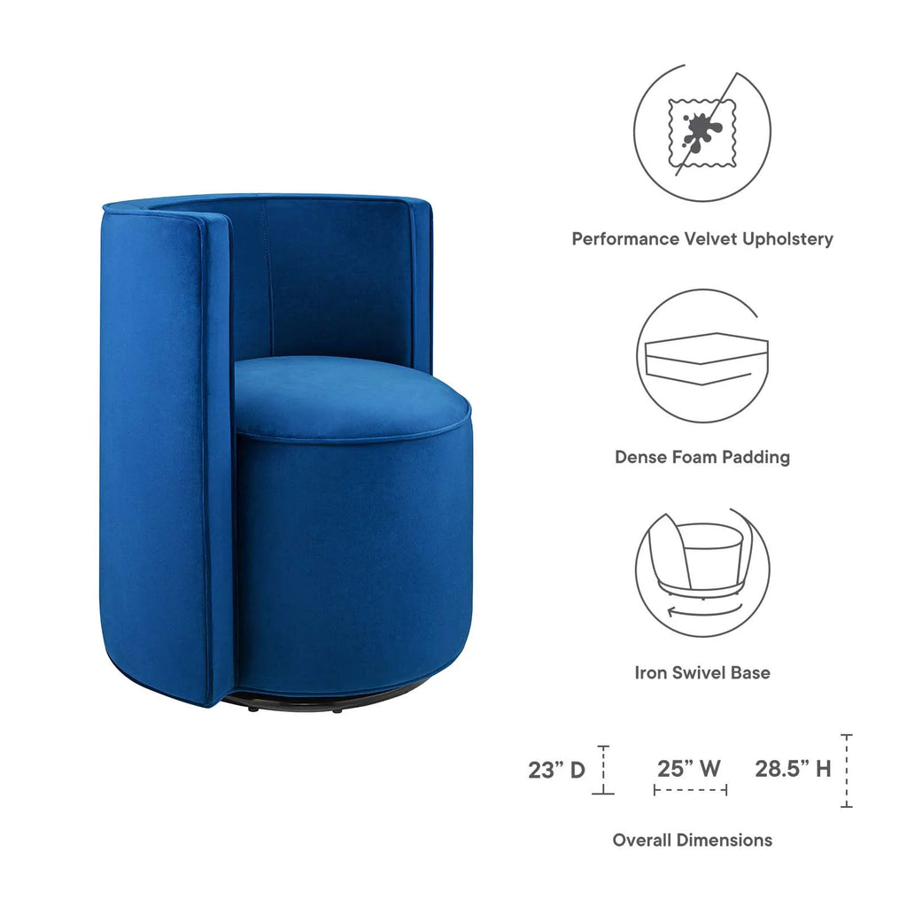 Velvet Swivel Chair V334