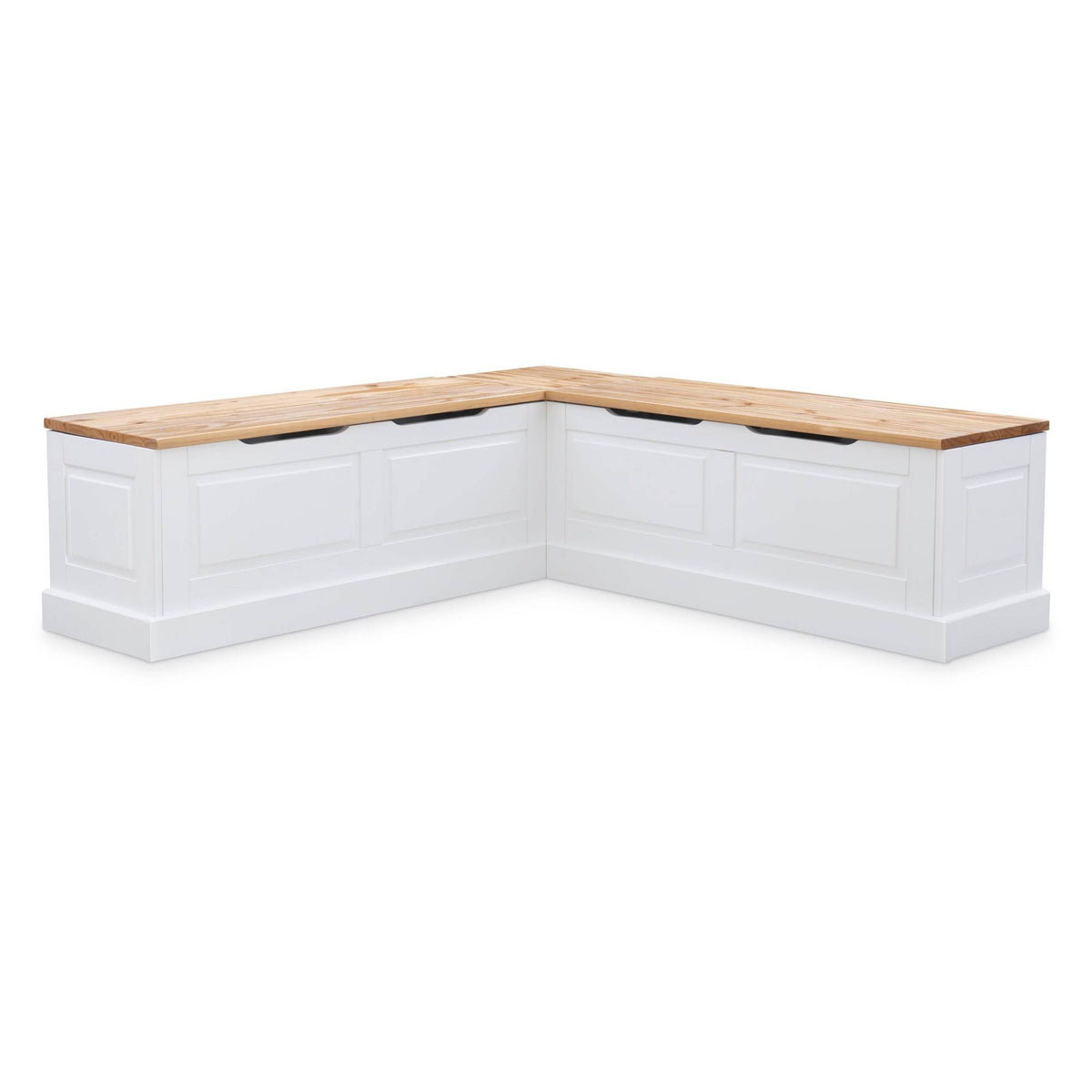 Natural Finish Breakfast Nook with Table and Storage, Seats 4 F2648