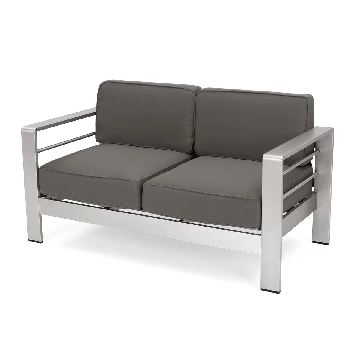 4 Seater Aluminum Chat Set with Side Table X67533