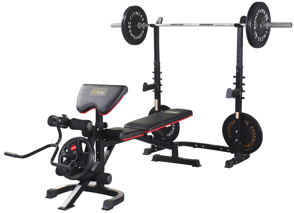Adjustable Olympic Workout Bench with Squat Rack and 800-Pound Capacity I4068