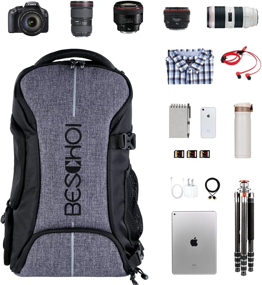 Waterproof Camera Backpack with Rain Cover O2187