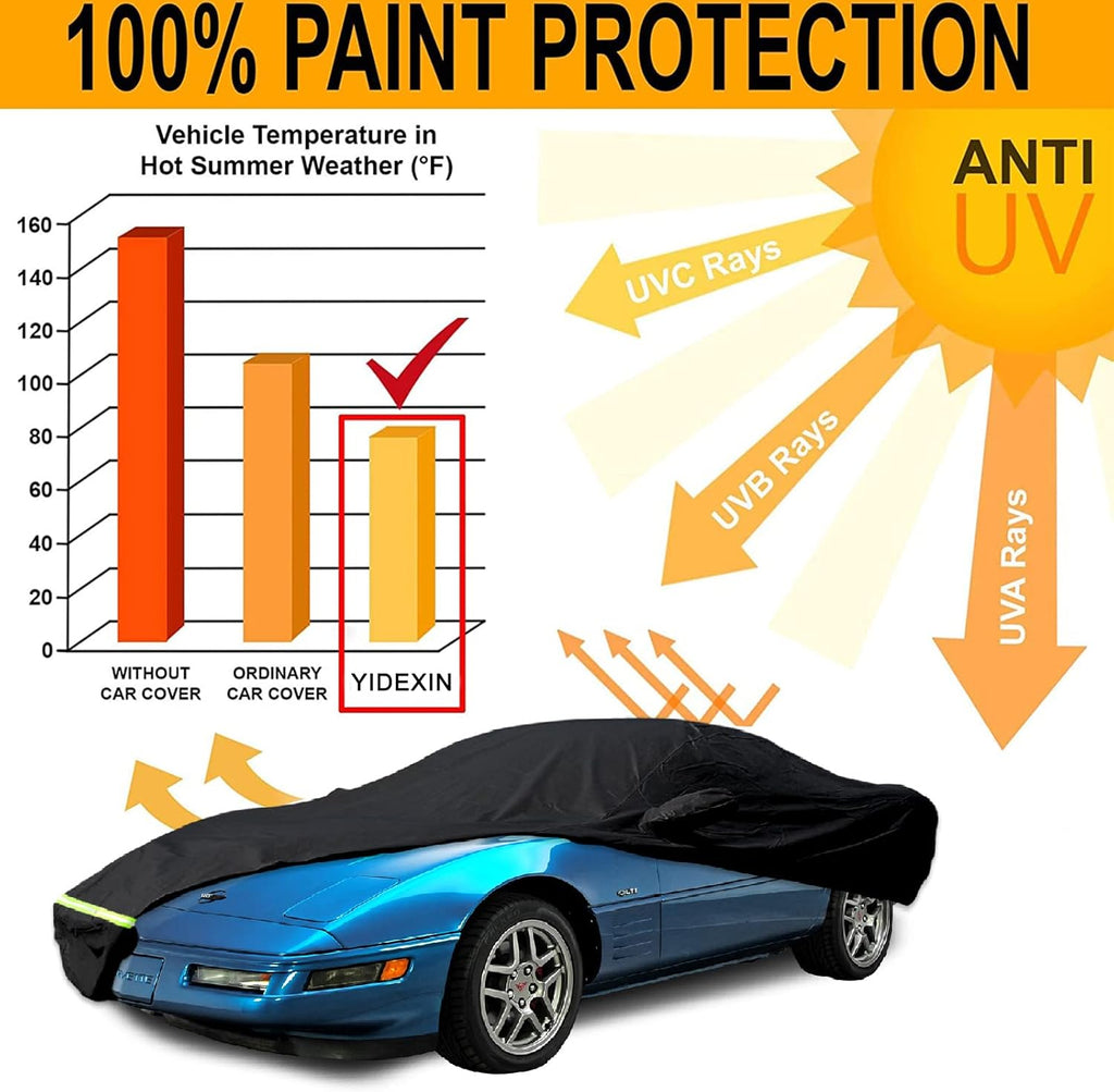 Waterproof Car Cover for C4 Corvette, 190T, Up to 200” L Z160240