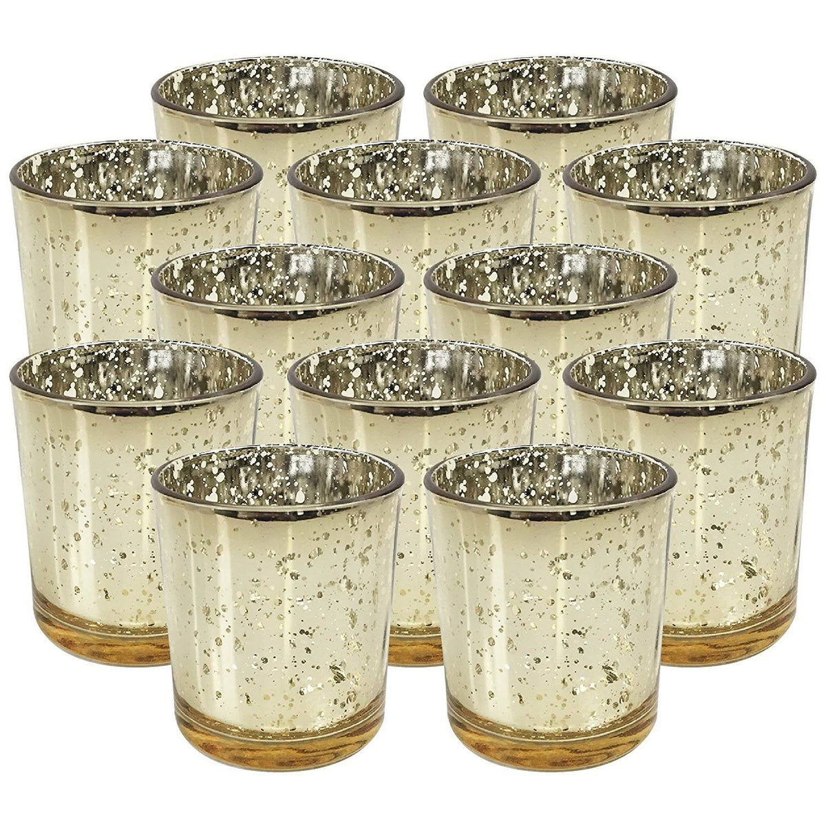 Mercury Glass Votive Candle Holders Set of 12 F589912