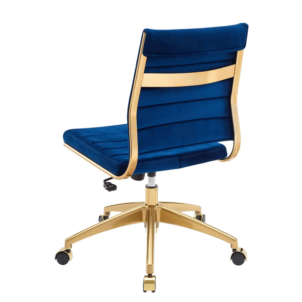Blue Velvet Computer Work Desk Chair H964175