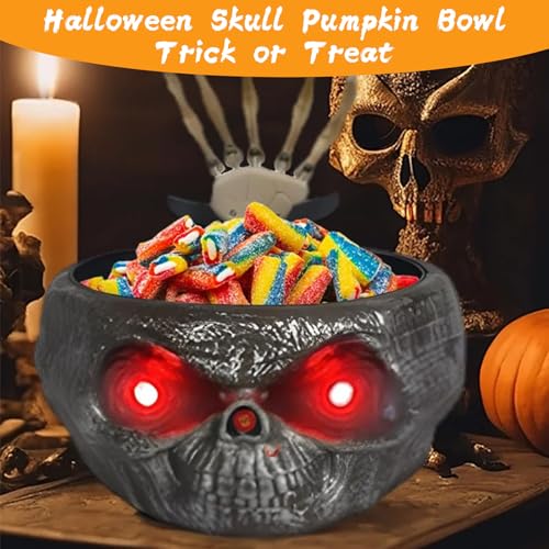 Halloween Candy Bowl with Moving Skeleton Hand F7213