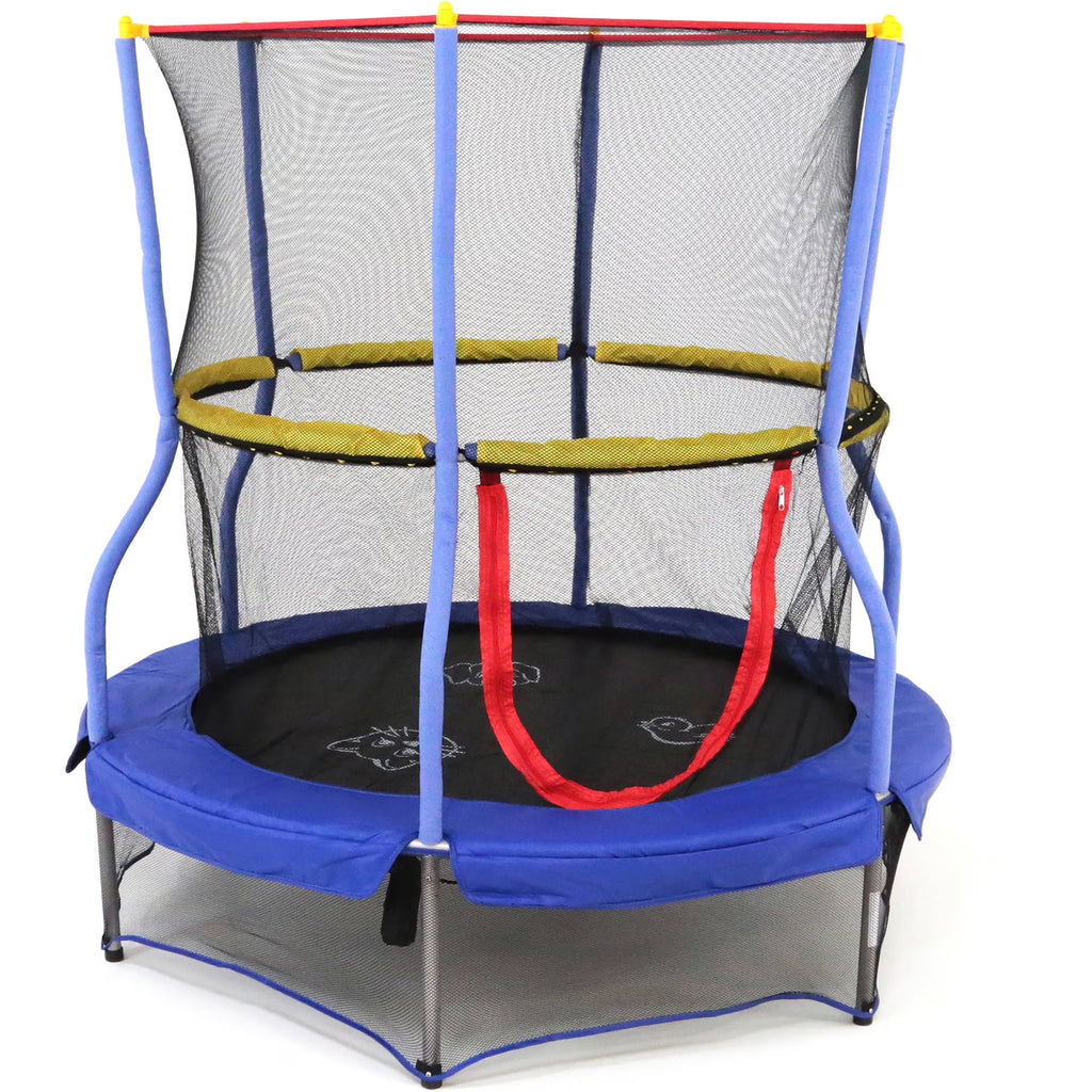 55-Inch Trampoline with Enclosure and Sound, Blue R652383