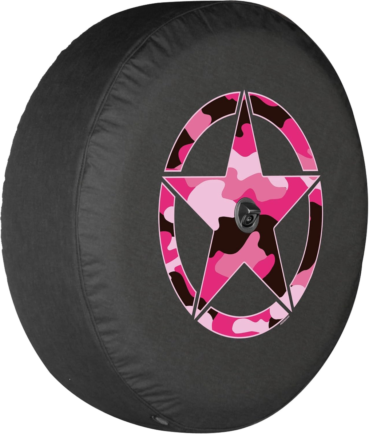 Camo Star Pink Print 32" Soft Tire Cover for Jeep Wrangler JL with Back-up Camera Pack of 2 F6132
