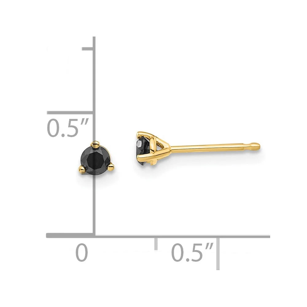 Black Diamond Stud Earrings J955237