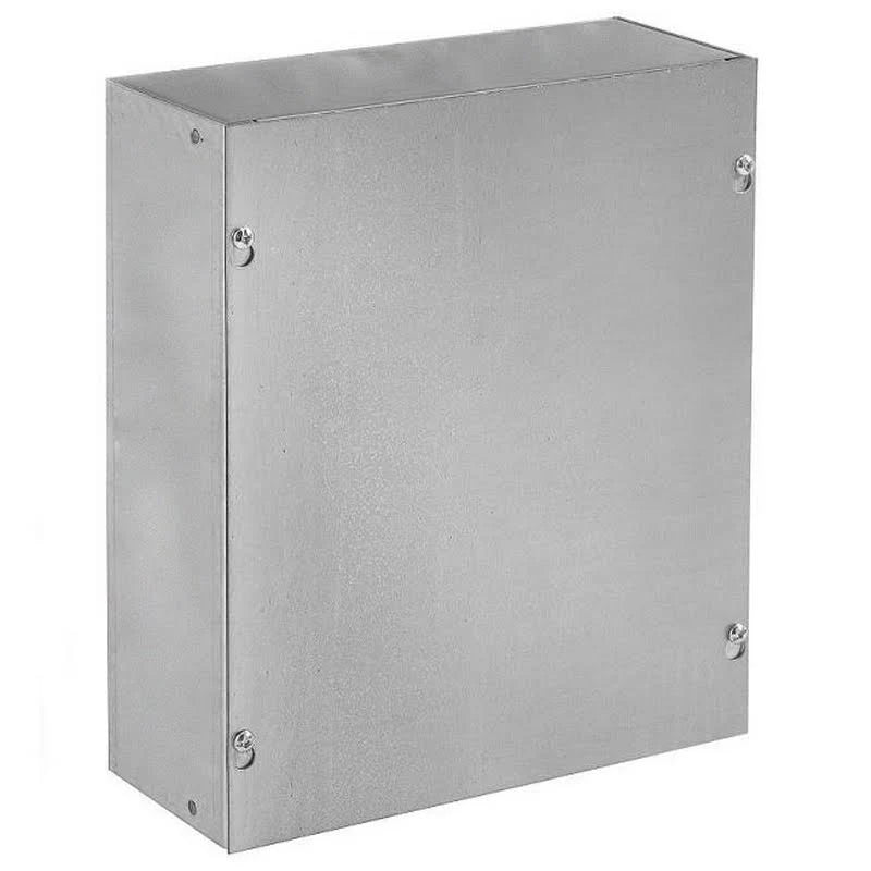 Pull Box, Screw Cover, Steel, 24 x 24 x 6 inch, Gray A30333