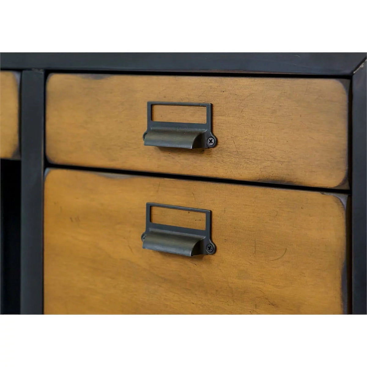 Black Wood Executive Desk H1539