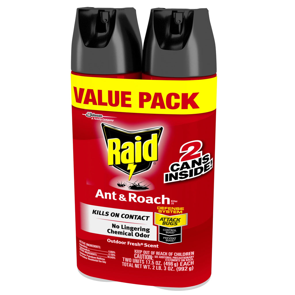 Ant & Roach Killer Outdoor Fresh Scent 17.5 oz 2 ct X31932