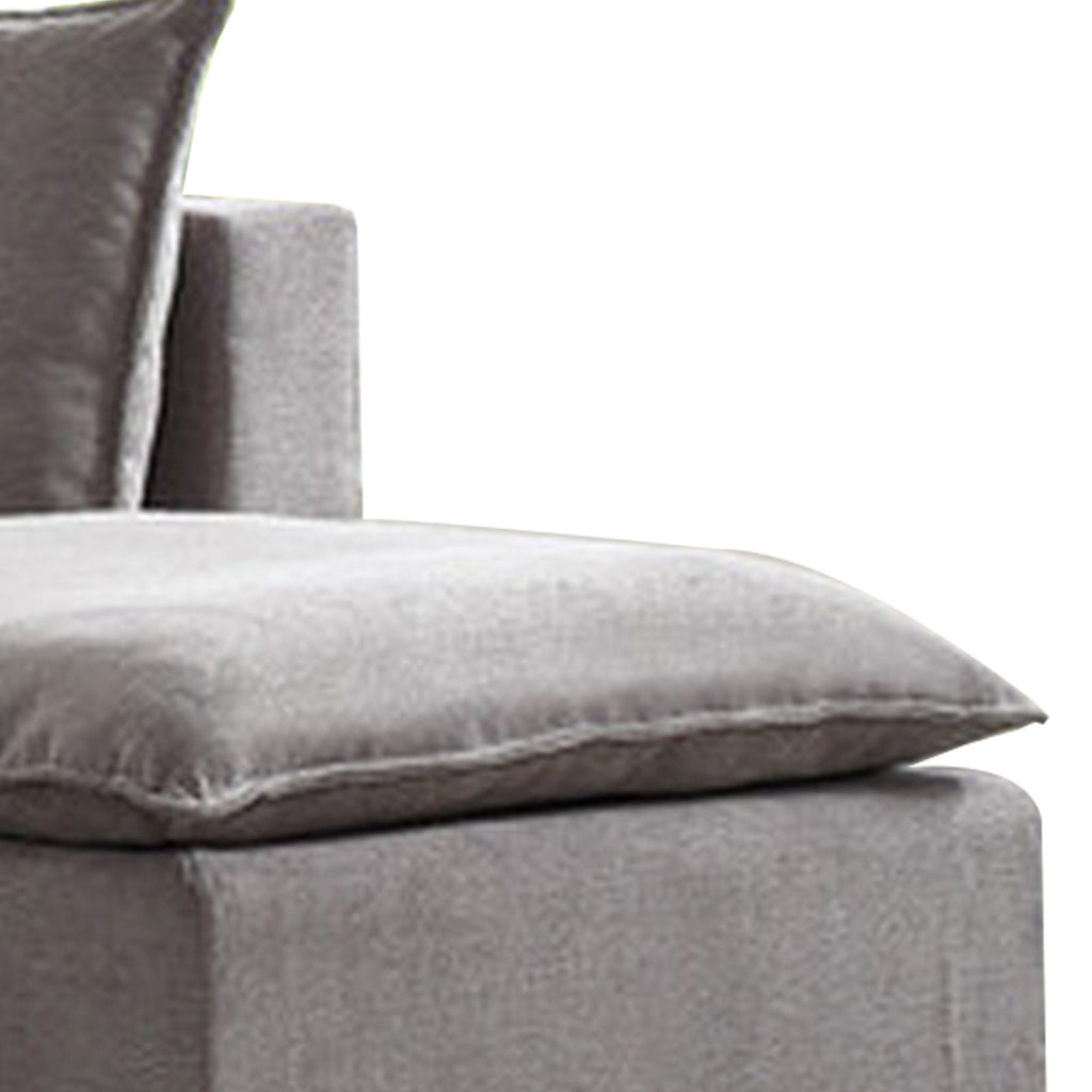 95 Inch Loveseat, Ottoman, and Console Table Set, Gray N29859
