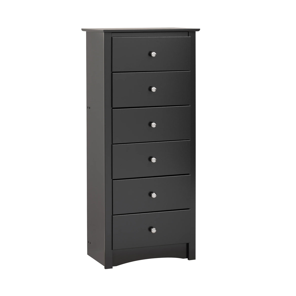 Black 6 Drawer Wooden Dresser X804