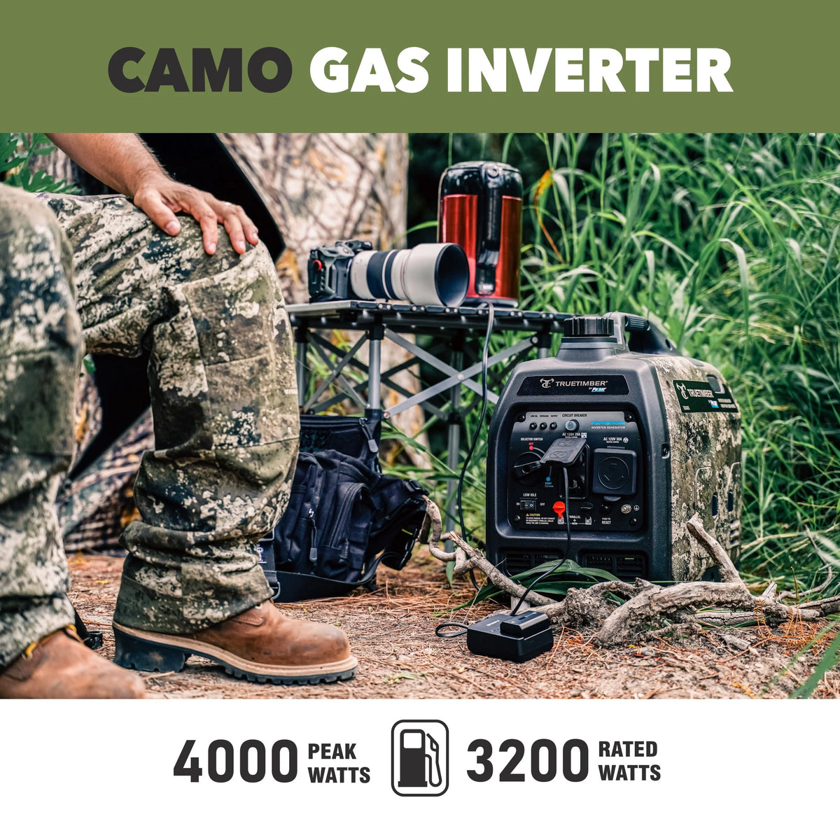 4000-Watt Gasoline Powered Inverter Generator I34415