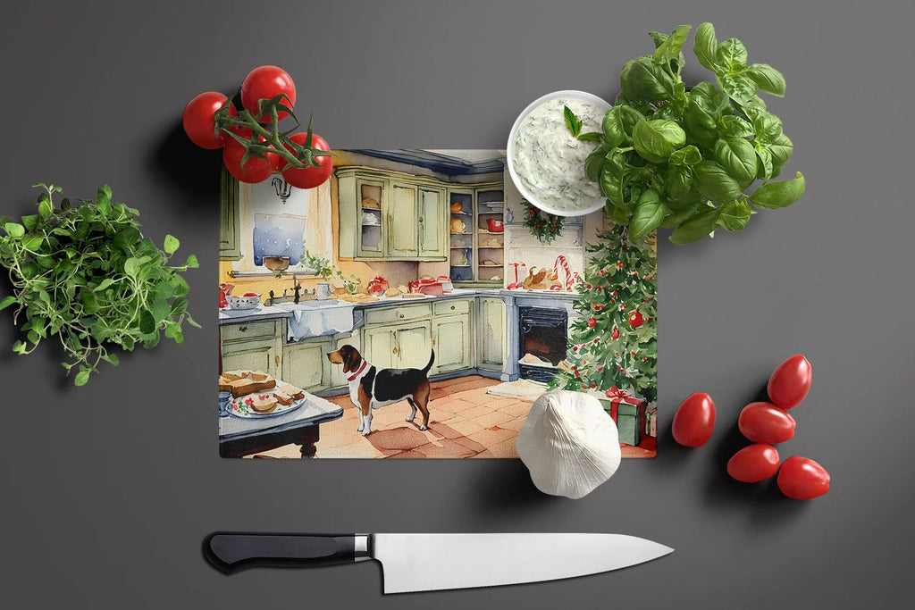 Christmas Cookies Glass Cutting Board 12 in x 15 in H17685