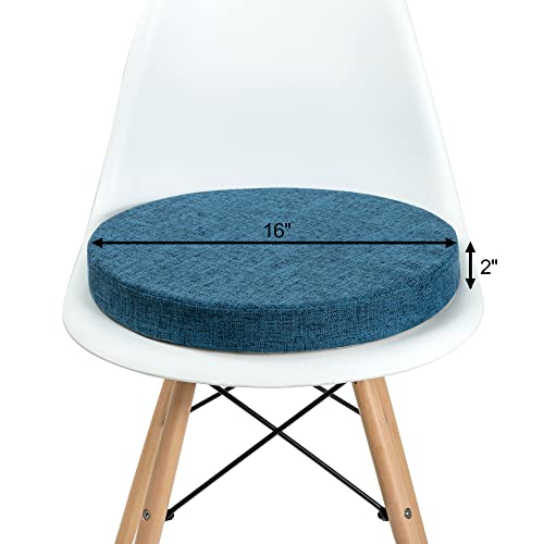 Gray 16 inch Round Chair Seat Cushion Pad W69667