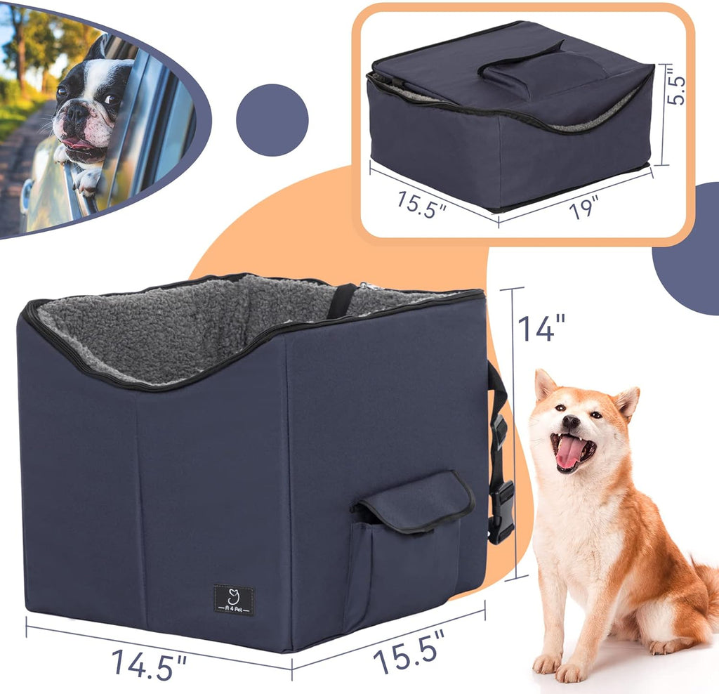 Folding Breathable Dog Booster Car Seat with Carry Bag I34763