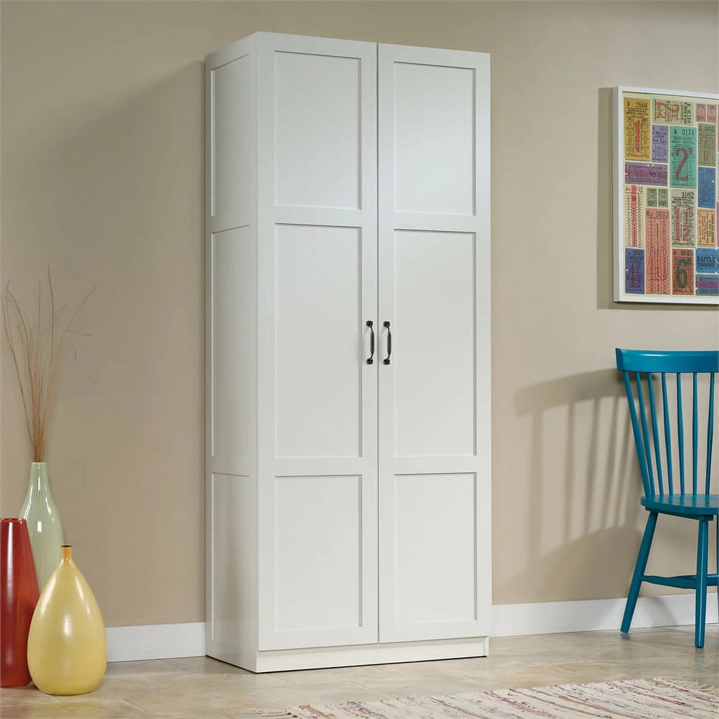White 2 Door Storage Cabinet Y809