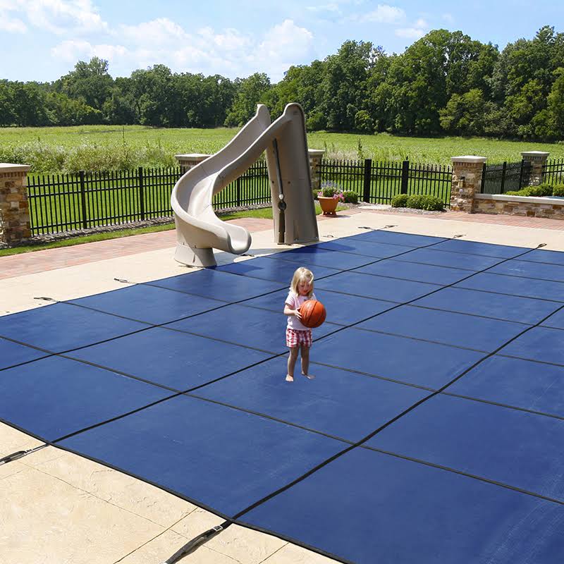 Blue 20-Year Ultra Light Solid Safety Cover for 18-ft x 36-ft Rect Pool H871158