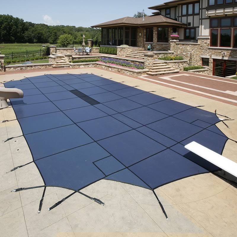 Blue 20-Year Ultra Light Solid Safety Cover for 18-ft x 36-ft Rect Pool H871158