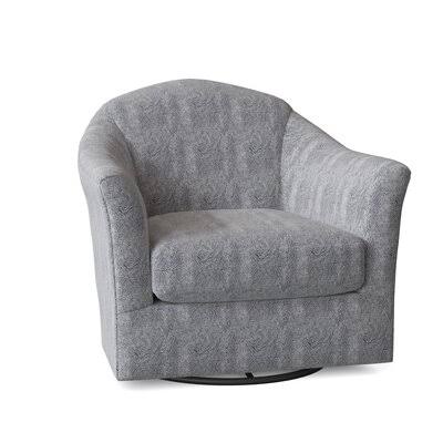 Navy Blue Swivel Barrel Chair X616