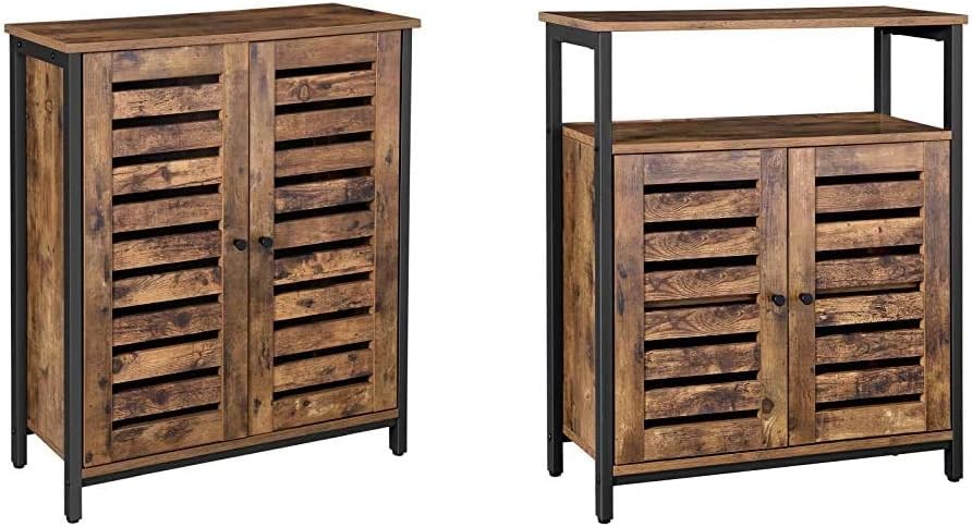 Rustic Brown Standing Cabinet with Shelf R795