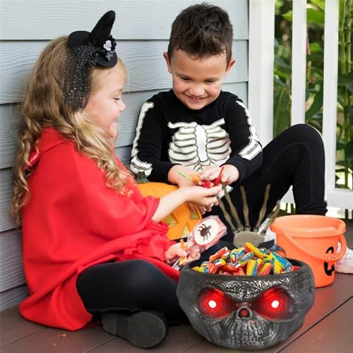 Halloween Candy Bowl with Moving Skeleton Hand F7213